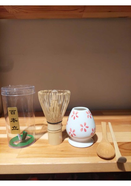 Bambu Matcha Çırpma Seti, Çin Menşei, Şık ve Doğal Tasarım