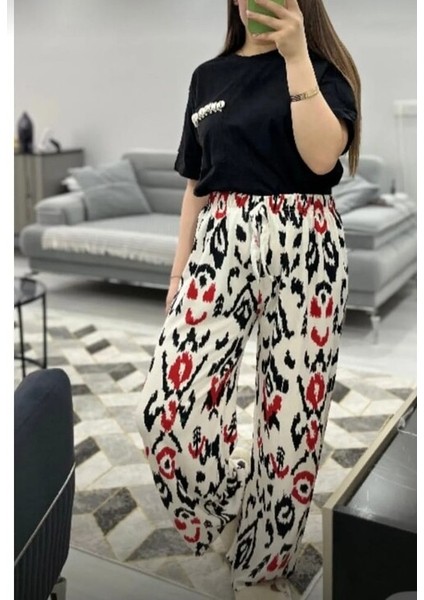 Yazlık Rahat Kesim Pamuklu Bayan Pantolon modelleri