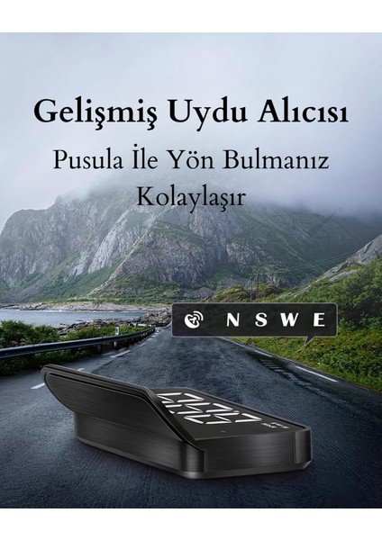 Dijital Kadran Yansıtıcı, Şık ve Minimal Tasarım, Net Görüntü, Kolay Kullanım