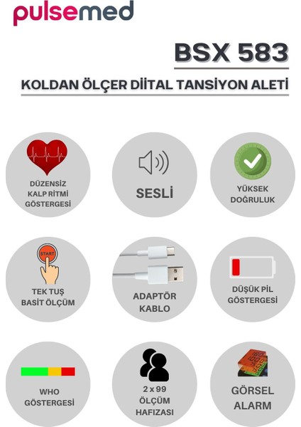 Dijital Konuşan Koldan Ölçer Tansiyon Aleti