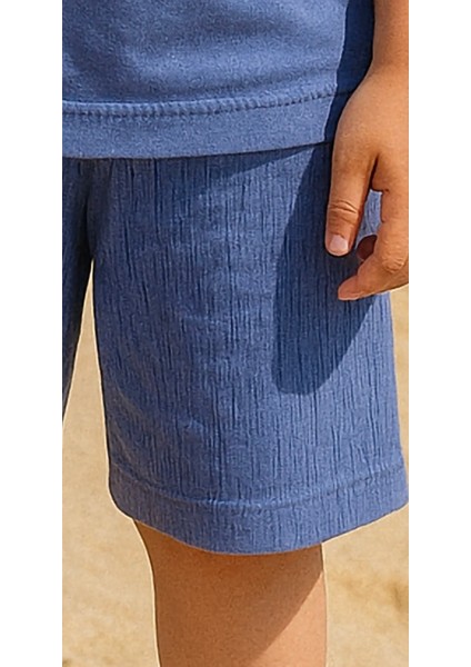 Onoff Baskı Fitillli Şortlu Basic Kız Erkek Çocuk Yazlık Şortlu Takım fiyatları