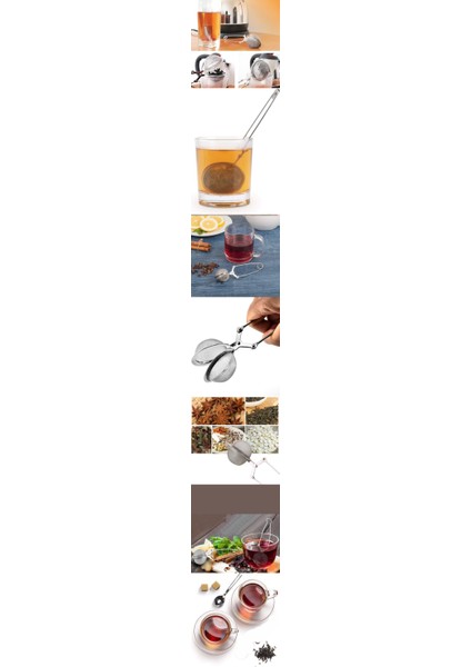 Kıskaçlı Bitki Çayı Filtresi Top Çay Demliği Çay Filtresi Maşası 3 Adet fiyatları