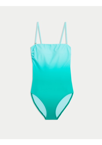 Ombre Degrade Bandeau Kare Yaka Mayo fiyatları