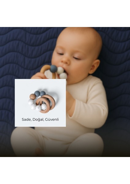 Gıda Sınıfı Silikon Bebek Diş Kaşıyıcı – Güvenli, BPA İçermez ve Ergonomik Tasarım