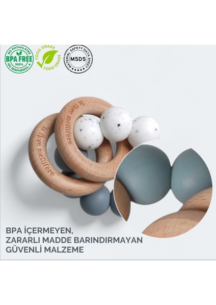 Gıda Sınıfı Silikon Bebek Diş Kaşıyıcı – Güvenli, BPA İçermez ve Ergonomik Tasarım