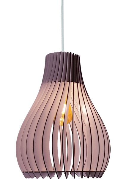 Vialux Bohem Modern Ahşap Avize Rustik Aydınlatma Butik Otantik Tekli Sarkıt Cafe Salon Mutfak Avize Lamba Yemek Masası Üzeri Avize