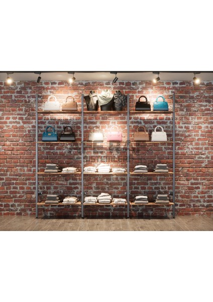 Mağaza Raf Sistemi, Askılık Sistemi, Butik Rafı, Mağaza Stand, Giyinme ODASI-195X250