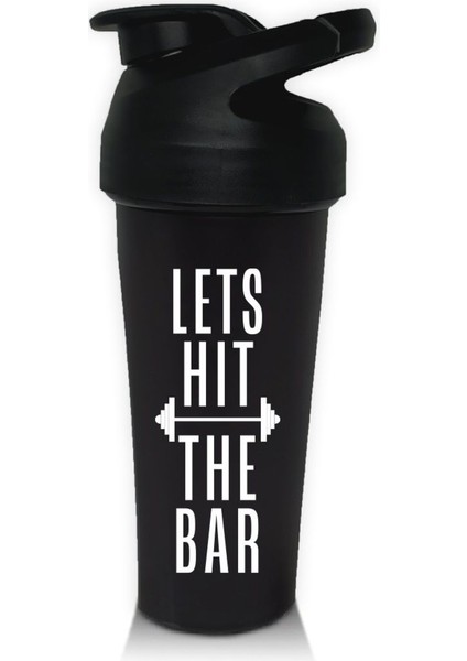 600ml Siyah Sağlıklı ve Şekersiz Shake Kabı, Hafif ve Pratik Kullanım