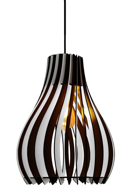 Vialux Bohem Modern Ahşap Avize Rustik Aydınlatma Butik Otantik Tekli Sarkıt Cafe Salon Mutfak Avize Lamba Yemek Masası Üzeri Avize