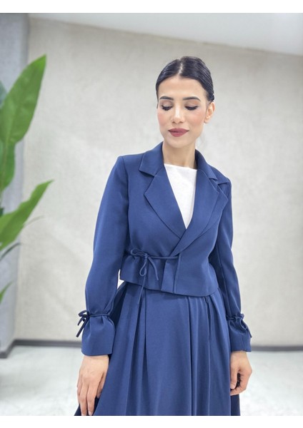 Çift Yakalı Etek Takım modelleri