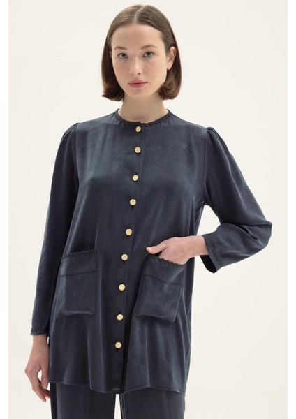 Ginny Ipek Sutaşı Detaylı Pantolonlu Takım Siyah fırsatları