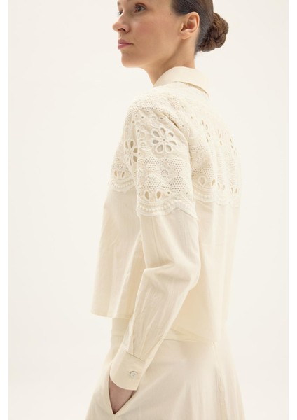 Lumos Poplin Etekli Takım Ekru fırsatları