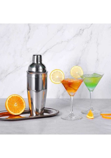 Paslanmaz Çelik Kokteyl Şakeri 350 ml, Pratik ve Şık Tasarım