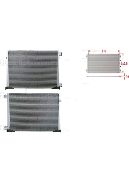 Klima Radyatörü 610X440,5X16 – 8200465490 Wisco - Renault Trafıc 2 Box 06 ve Sonrası Uyumlu