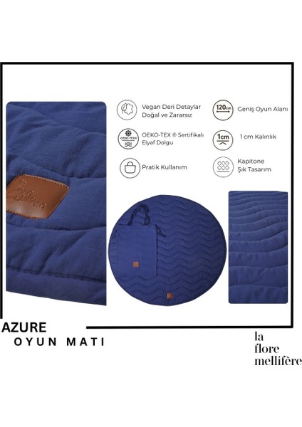 OEKO- TEX® Sertifikalı Elyaf Dolgulu Keten Karışımlı Bebek Oyun Matı – Yumuşak ve Nefes Alabilir modelleri