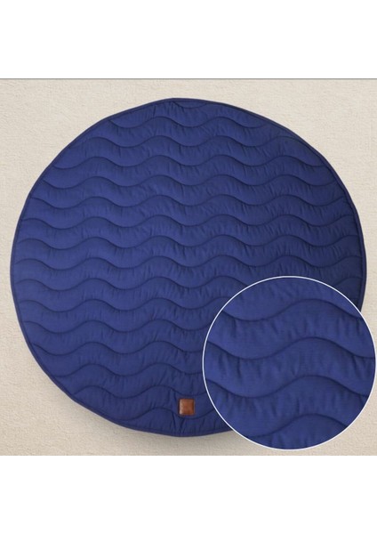 OEKO- TEX® Sertifikalı Elyaf Dolgulu Keten Karışımlı Bebek Oyun Matı – Yumuşak ve Nefes Alabilir fırsatları