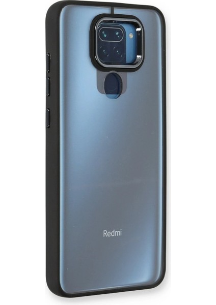 Xiaomi Redmi Note 9 Kılıf Dora Kapak - Siyah Inslm