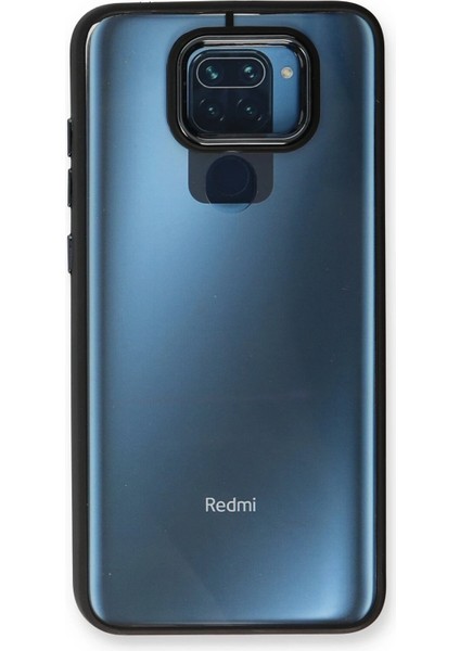 Xiaomi Redmi Note 9 Kılıf Dora Kapak - Siyah Inslm
