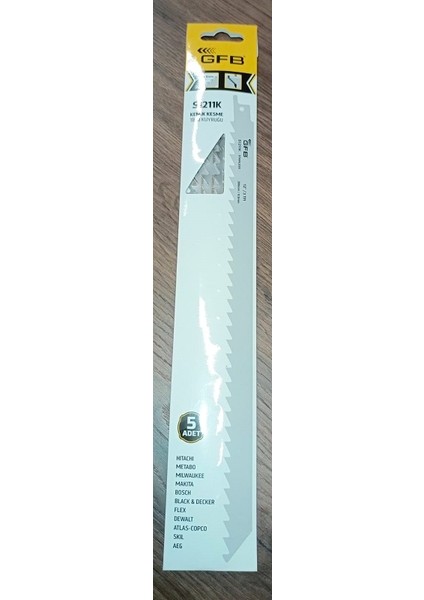S1211K-KEMİK Kesme Tilki Kuyruğu Bıçağı 150mm Paslanmaz Çelik Ağız