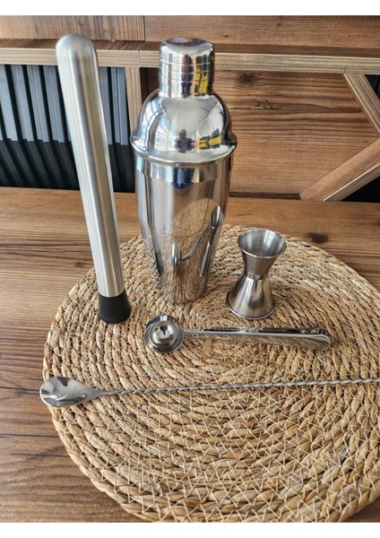 750ml Paslanmaz Çelik Kokteyl Seti, Şık ve Dayanıklı, Kolay Kullanım