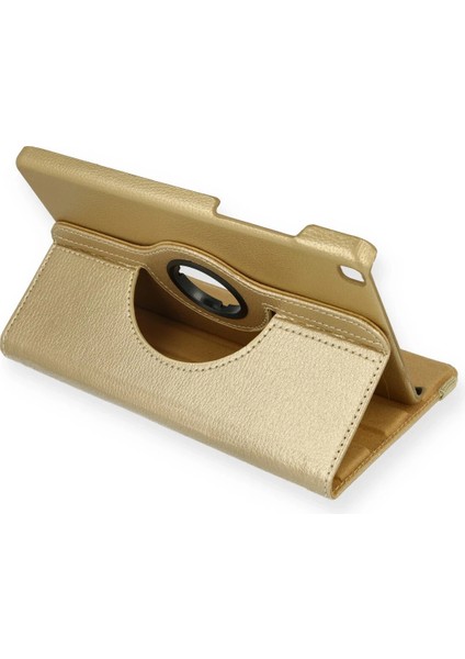 Samsung Galaxy T290 Tab A 8 Kılıf 360 Tablet Deri Kılıf - Gold Inslm