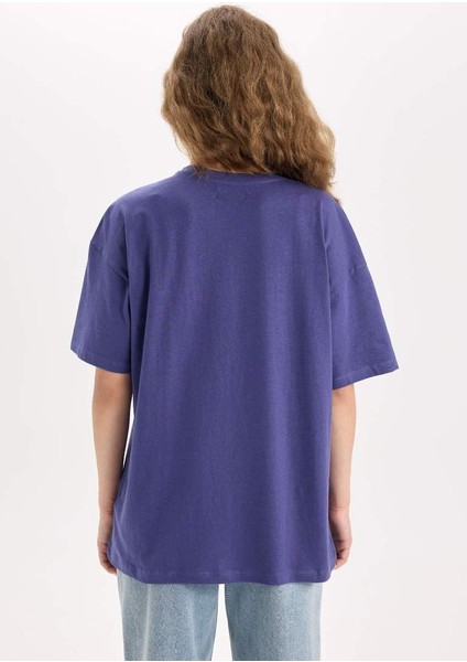 Kadın Kısa Kol T-Shirt V4136AZ/PR160 Vıolet modelleri