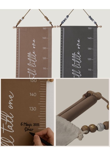 Yazılabilir Kumaş Boy Ölçer – Anılaştırılabilir, Duvara Asılabilir Büyüme Takip Cetveli fiyatları