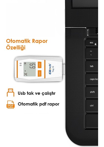 Hassas Sıcaklık Kayıt Cihazı Otomatik Rapor Datalogger TLOG10 THR378 fırsatları