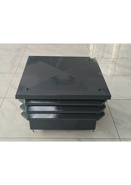 Homefabe Baca Şapkası Menfez 3 Katlı Demonte 1 mm Sac Kalınlığı
