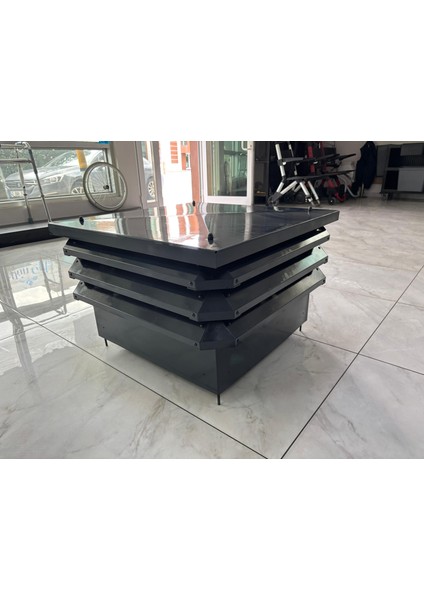 Homefabe Baca Şapkası Menfez 3 Katlı Demonte 1 mm Sac Kalınlığı