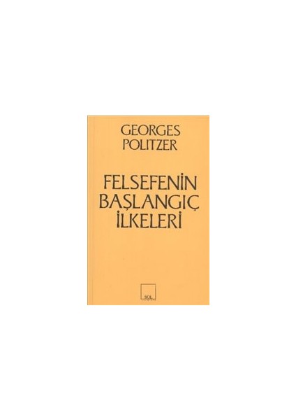Felsefenin Başlangıç Ilkeleri