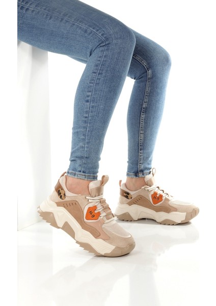 H9 Ten Leopar Sneaker Günlük Spor Ayakkabı modelleri