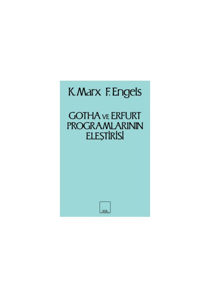 Gotha ve Erfurt Programlarının Eleştirisi