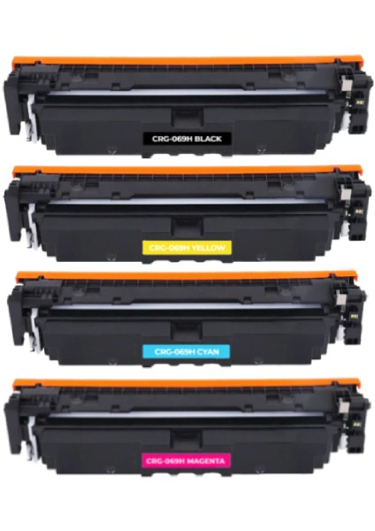 Toner Canon Crg 069H Muadil Toner Set Yüksek Kapasite LBP673 MF752 MF754 modelleri