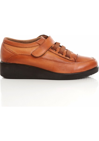 Caap Taba Renk Hakiki Deri Anatomik Cırt Cırtlı Hafif Rahat Genç Anne Ayakkabısı fırsatları