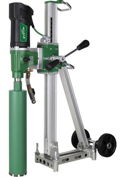 Kömürsüz Motorlu Açılı Sehpalı Karot Seti – 252 mm Delme Kapasiteli
