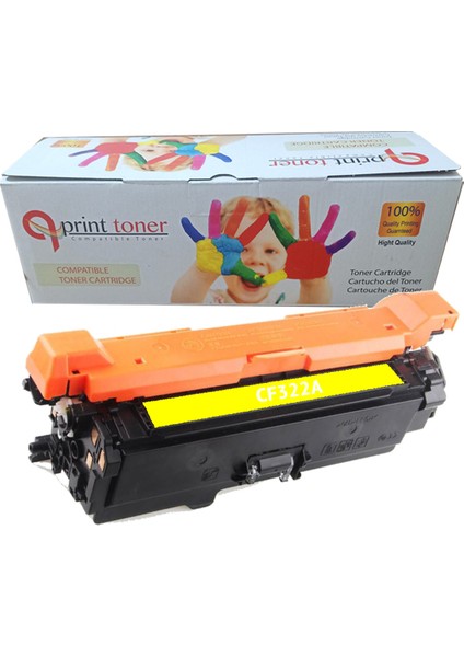 Toner Hp 652A CF322A Sarı Muadil Toner M651DN M680DN CZ248A CZ249A CZ250A CZ256A CZ257A