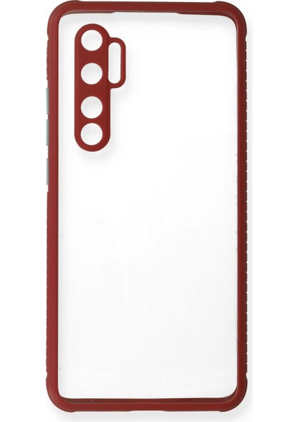 Xiaomi Mi Note 10 Lite Kılıf Miami Şeffaf Silikon - Fuşya Inslm