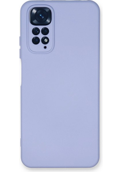Xiaomi Redmi Note 11 Kılıf Nano Içi Kadife Silikon - Lila Inslm