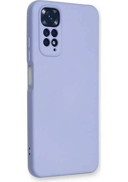 Xiaomi Redmi Note 11 Kılıf Nano Içi Kadife Silikon - Lila Inslm