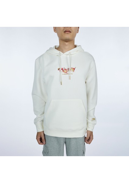 Cny Good Luck Erkek Bej Hoodie.1