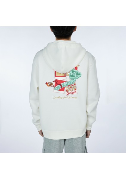 Cny Good Luck Erkek Bej Hoodie.1 modelleri