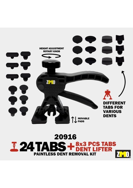 Pdr Pense + 24'lü Öpücük Seti (Siyah)