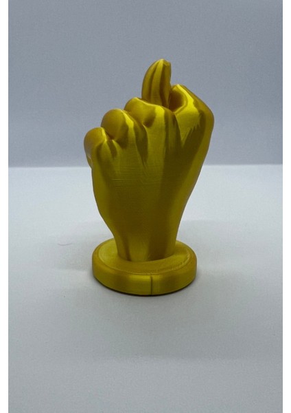 Nah Işareti Dekoratif El Heykeli | Masaüstü 3D Biblo | Modern Ofis ve Ev Süs Eşyası fırsatları