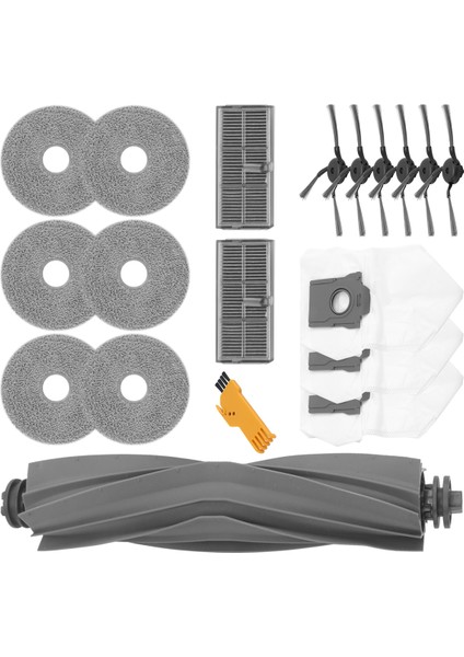 Dreame X40 Ultra / X40 Pro / S30 Pro Ultra Robot Süpürge Ana Yan Fırça Hepa Filtreler Paspas Bezi Toz Torbaları (Yurt Dışından) modelleri