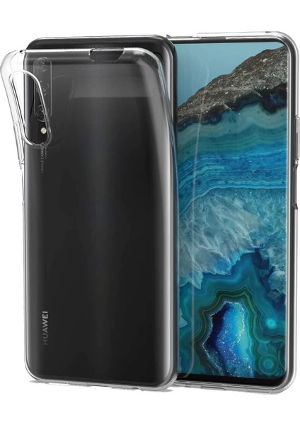 Huawei P Smart Pro / Y9S Kılıf Lüx Şeffaf Silikon Inslm