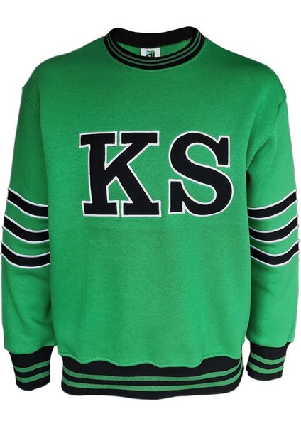 Lisanslı Ks Sweatshirt Yeşil-Siyah