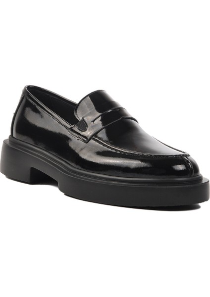 Classwood 19883 Hakiki Deri Bağcıksız Erkek Günlük Ayakkabı Rugan Siyah modelleri