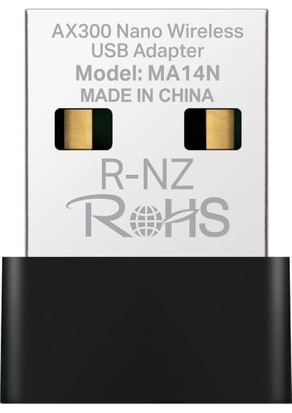 MA14N; AX287 Mbps, Nano Tasarım, Kolay Kurulum, Linux ve Windows(11/10/7) Destekli, Wi-Fi 6 USB Adaptör
