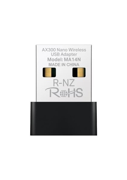 MA14N; AX287 Mbps, Nano Tasarım, Kolay Kurulum, Linux ve Windows(11/10/7) Destekli, Wi-Fi 6 USB Adaptör